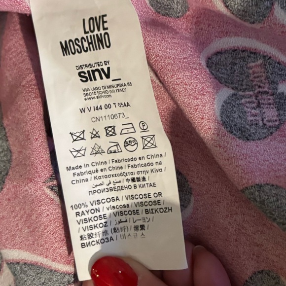 LOVE MOSCHINO Graphic Heart Dress size 4 - Picture 12 of 12
